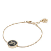 MIU MIU ENAMELED METAL BRACELET