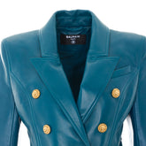 6 BUTTONS DOUBLE BREASTED LEATHER JACKET