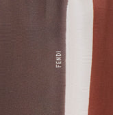 FENDI LOGO SHORTS WITH VENETIAN STRIPES MOTIF