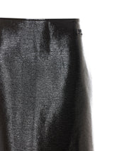 VINYL KNEE-LENGHT SKIRT