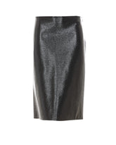 VINYL KNEE-LENGHT SKIRT