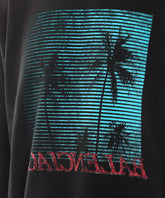 LOGO SWEATSHIRT WITH PALM TREE PRINT