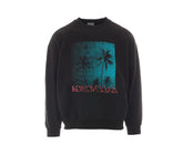 LOGO SWEATSHIRT WITH PALM TREE PRINT