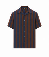 SILK SHORT SLEEVES SHIRT WITH PEQUIN STRIPES