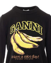 MAGLIA CON LOGO E STAMPA BANANA