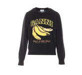 MAGLIA CON LOGO E STAMPA BANANA