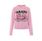 MAGLIA IN LANA CON LOGO E STAMPA GRANCHIO