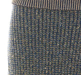 GLITTERED TWEED KNIT SHORT SKIRT