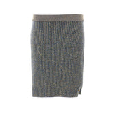 GLITTERED TWEED KNIT SHORT SKIRT