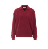 MAGLIA CON SCOLLO A V CON LOGO MIU MIU