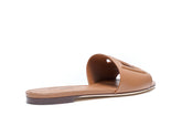LEATHER SLIDE WITH DG LOGO