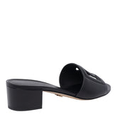 CALFSKIN MULES WITH DG MILLENNIALS LOGO