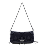 DENIM ROCK CROSSBODY BAG