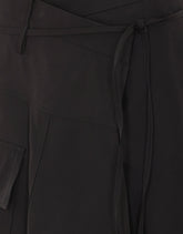 COMPACT COTTON TOILE SKIRT