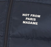 SMANICATO IMBOTTITO CON LOGO SLOGAN
