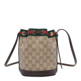 MINI WEB DETAIL AND GG BUCKET BAG