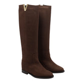 STIVALE IN PELLE CON V