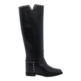 STUDS LEATHER BOOTS