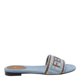 FENDI SUNSHINE DENIM EFFECT FF SANDALS
