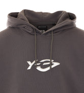 FELPA CON CAPPUCCIO Y-3 LOGO LIQUID
