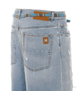 FLANNEL REPAIR BAGGY JEANS