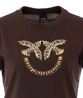 QUENTIN LOVE BIRDS JEWELRY MAXI EMBROIDERY T-SHIRT