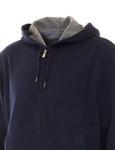 DOUBLE FABRIC ZIP UP HOODIE