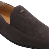SUEDE SABOT LOAFERS