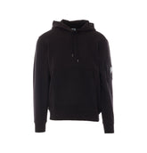 LENS DIAGONAL RAISED FLEECE HOODIE