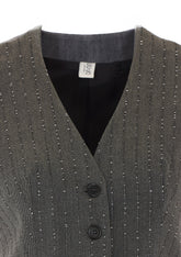 GILET CON STRASS