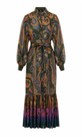 ABITO LUNGO STAMPA PAISLEY