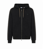 CHECK TRIM ZIP HOODIE