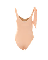 LOGO ONE PIECE SWIMWEAR WITH KNOTTED SHOULDER