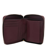PORTAFOGLIO IN PELLE SQUARE ZIP-AROUND