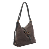 BORSA A SPALLA T TIMELESS IN SUEDE SMALL