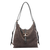 BORSA A SPALLA T TIMELESS IN SUEDE SMALL