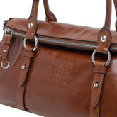 BORSA A SPALLA CON LOGO MIU MIU