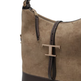 MEDIUM T-TIMELESS SUEDE BACKPACK AND SHOULDER BAG