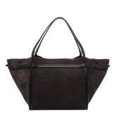 MEDIUM SUEDE T SIGNATURE SHOPPING BAG