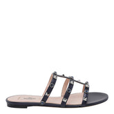 ROCKSTUD WITH CABOCHON BEADS SLIDE SANDALS