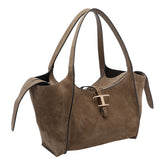 SMALL SUEDE T TIMELESS SHOPPING BAG