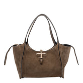 SMALL SUEDE T TIMELESS SHOPPING BAG