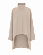 ASYMMETRICAL DOUBLE FACE COAT