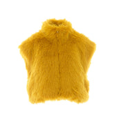 ELORO FAUX FUR CROPPED VEST