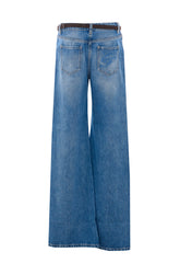 PALAZZO JEANS WITH BELT
