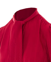 CAMICIA IN SETA JACQUARD CON CATENA INCROCIO GG