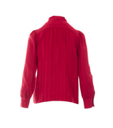CAMICIA IN SETA JACQUARD CON CATENA INCROCIO GG