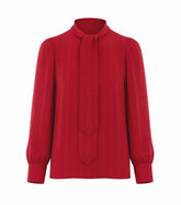 CAMICIA IN SETA JACQUARD CON CATENA INCROCIO GG