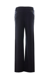 PANTALONE REGULAR FIT IN PUNTO MILANO CON LOGO