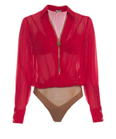 BODY IN GEORGETTE CON CATENA GIOIELLO